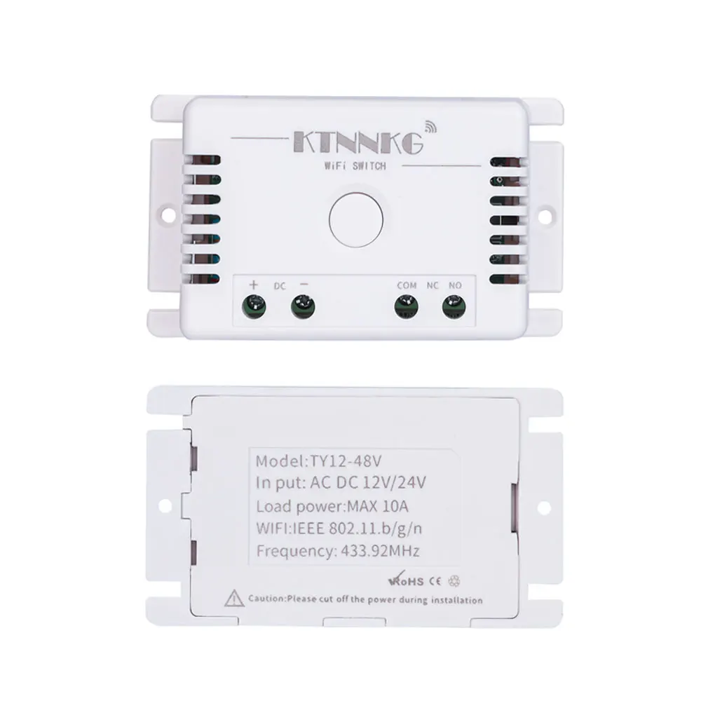 KTNNKG Smart Life APP upgrade 433 МГц DC7-36V10A 1 банда проводки Бесплатный WIFI Пульт дистанционного