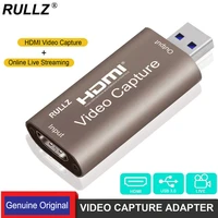 usb 3 0 2 0 4k video capture card hdmi video grabber record box for ps4 game dvd camcorder camera recording 1080p live streaming
