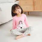 Пижамный комплект детский из хлопка, с длинным рукавом