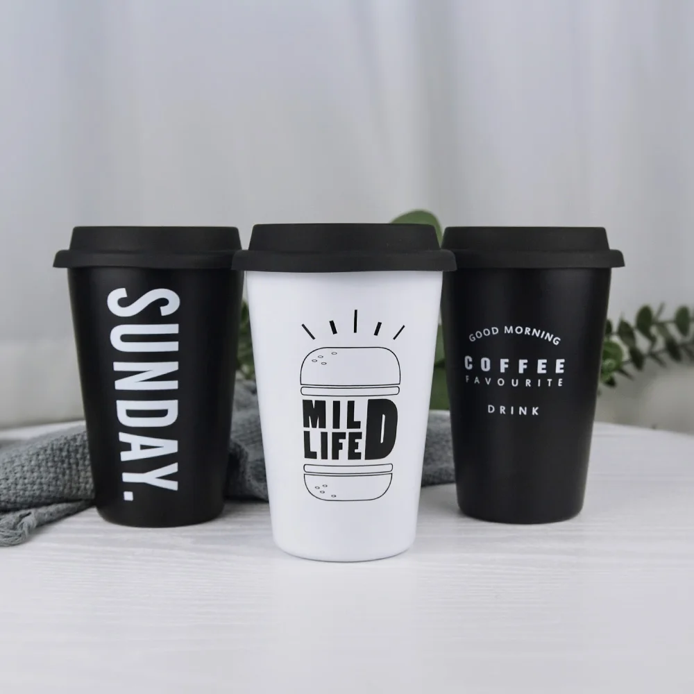 Кружки из нержавеющей стали с соломенной крышкой чашка рукавом молочный кофе