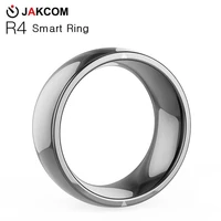 jackcom r4 smart ring wearable device nfc magic ring waterproof health men women ring jewelry for ios android phone black ring