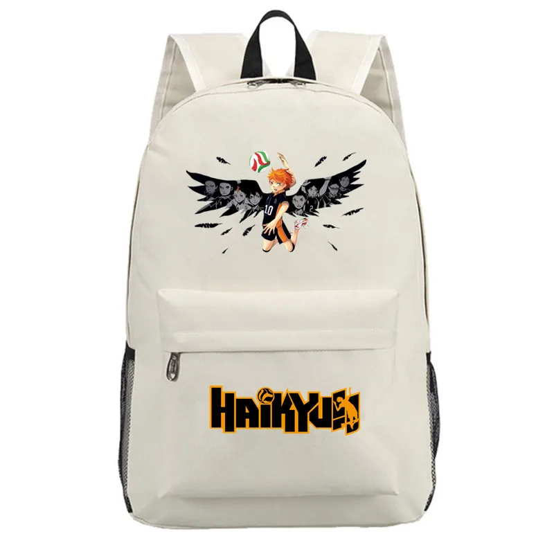 Haikyuu для студентов! Рюкзак Karasuno Koukou Hinata Shoyo сумка ноутбука школьные сумки книг