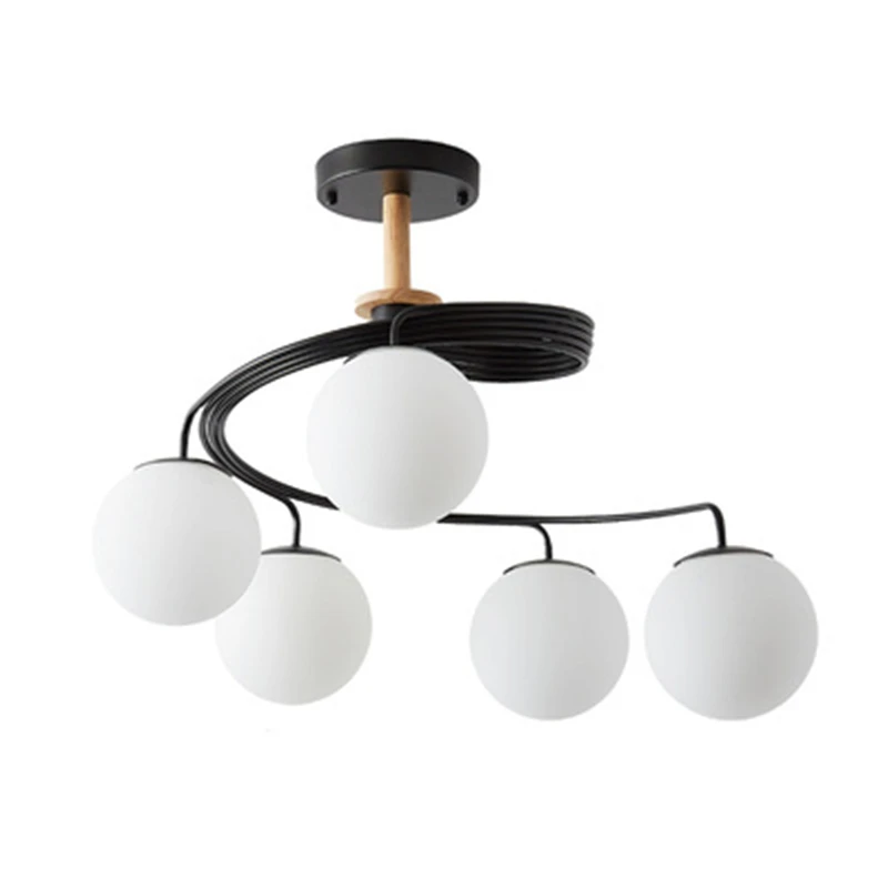 

Modern LED Ceiling Lights Grass Lampshade for Living room Bedroom White Black Gray Aluminum boby indoor plafond Lamp flush mount