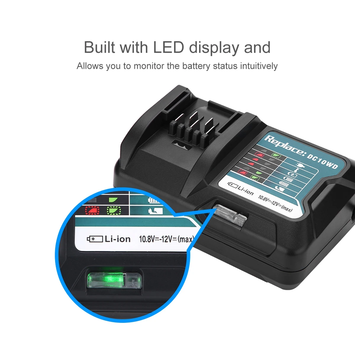 

110V-220V AD/DC Adapter 12V Power Charger for MAKITA 10.8V 12V DC10WD BL1016 BL1021B BL1041B FD05 Supply Adapter EU US Plug
