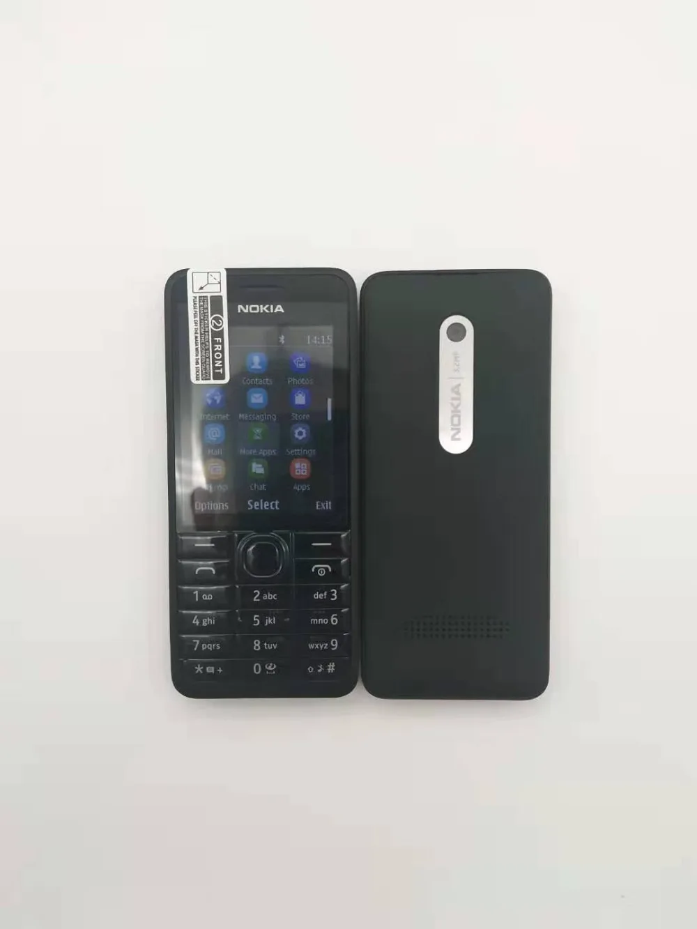 301 Nokia 301 разблокированный WCDMA 2,4 ''две sim-карты МП мобильный телефон Восстановленный