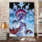 Холст Аниме рассекающий демонов Akaza картины для украшения дома постеры HD Печать настенное искусство модульная гостиная без рамки