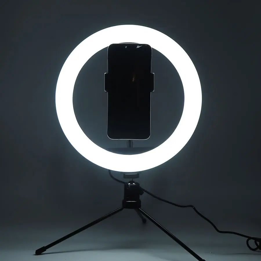 selfie light 10inch Ring Light Set with Tripod Phone Clip Accessory for Action Camera Live Video Shoot Vlog phone | Электроника