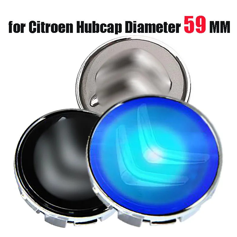 59 мм синий светодиодный светильник плавающая крышка ступицы центральный