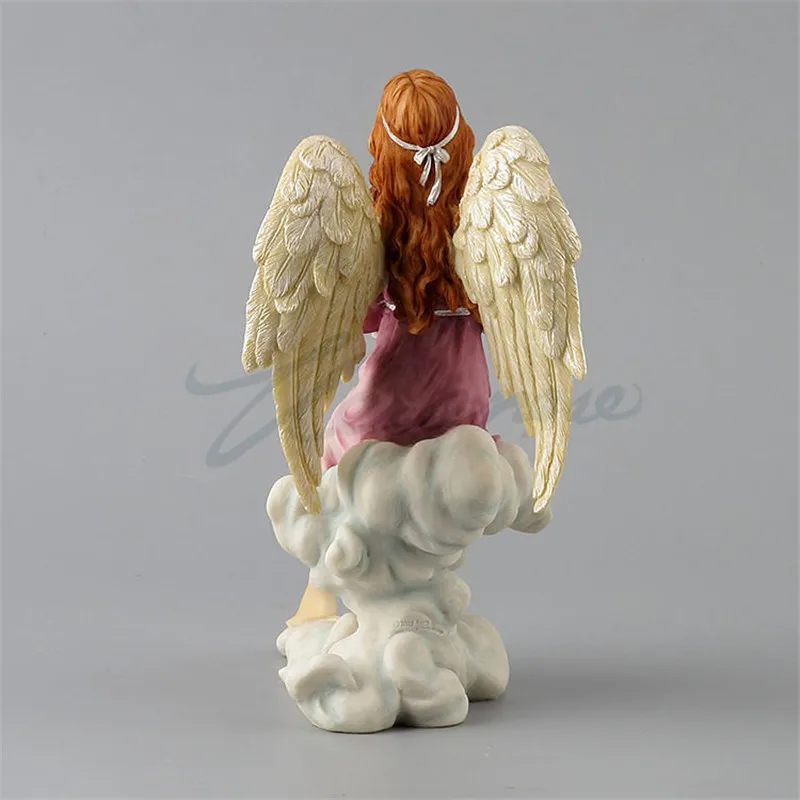 

2021 New Creative Angel Singing Statue Woman Figure Art Sculpture Resin Craft Home Decor Accessories Birthday Gift R3325