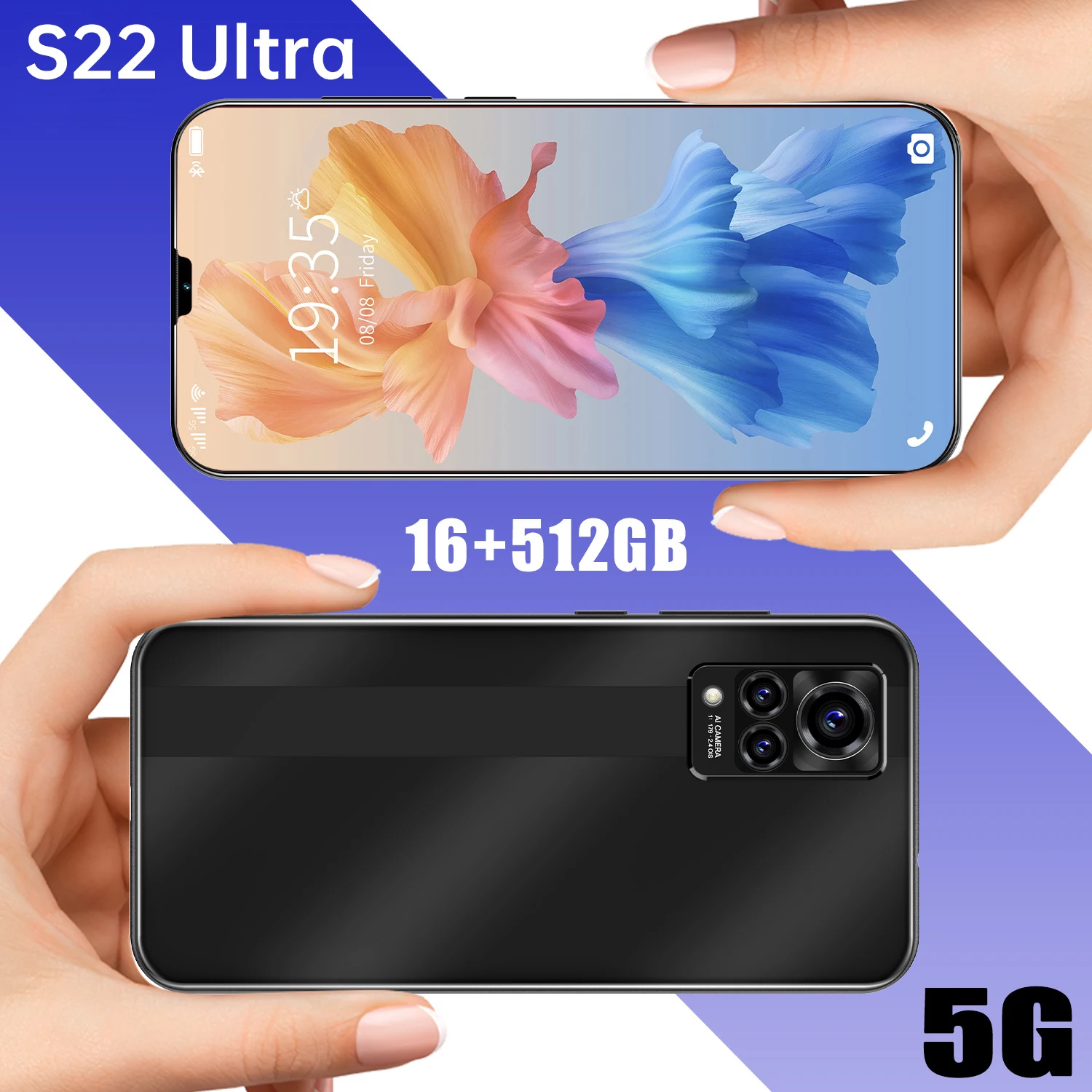 

Latest S22 Ultra Android11 5G Cellphones 6.7inch Smartphones 16GB+512GB Face ID 6000mAh Battery Dual SIM Card Mobile Phones