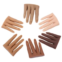 nails practice silicone hand model 3d adult mannequin fake hand manicure pedicure display model moveable