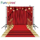 Фон Funnytree для фотографирования для вечеринки на красной дорожке, с изображением звезд, ступеней пола, фотосессия Фотостудия