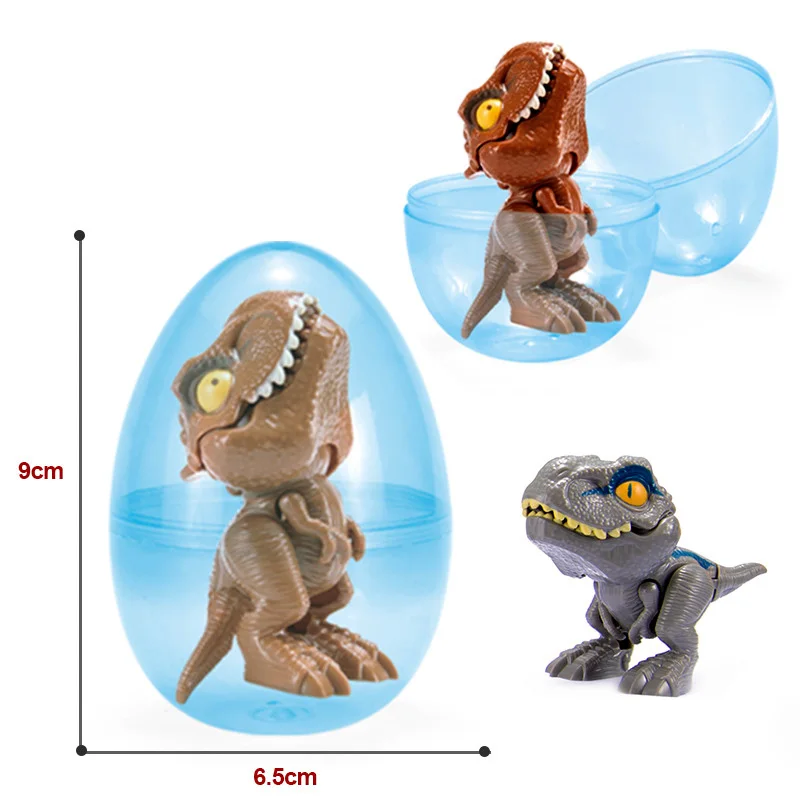 Huevo de dinosaurio de juguete para ni&ntilde;os, modelo creativo de Tiranosaurio, 1/16 piezas, regalo para ni&ntilde;os-2