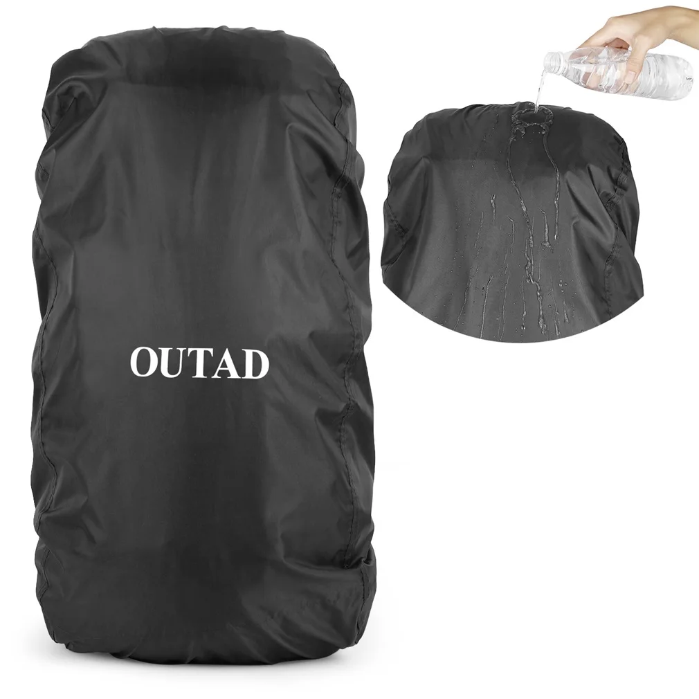 

Outdoor Unisex Waterproof OUTAD Backpack Rain Resistant Cover Durable Hiking Camping Backpack Rucksack Bag For Adult Black