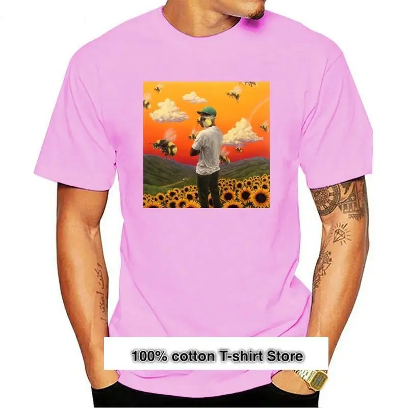 

Camiseta de Tyler The Creator para hombre, camisa negra con estampado de flores, talla S, M, L, XL, 2XL, 3XL, nueva
