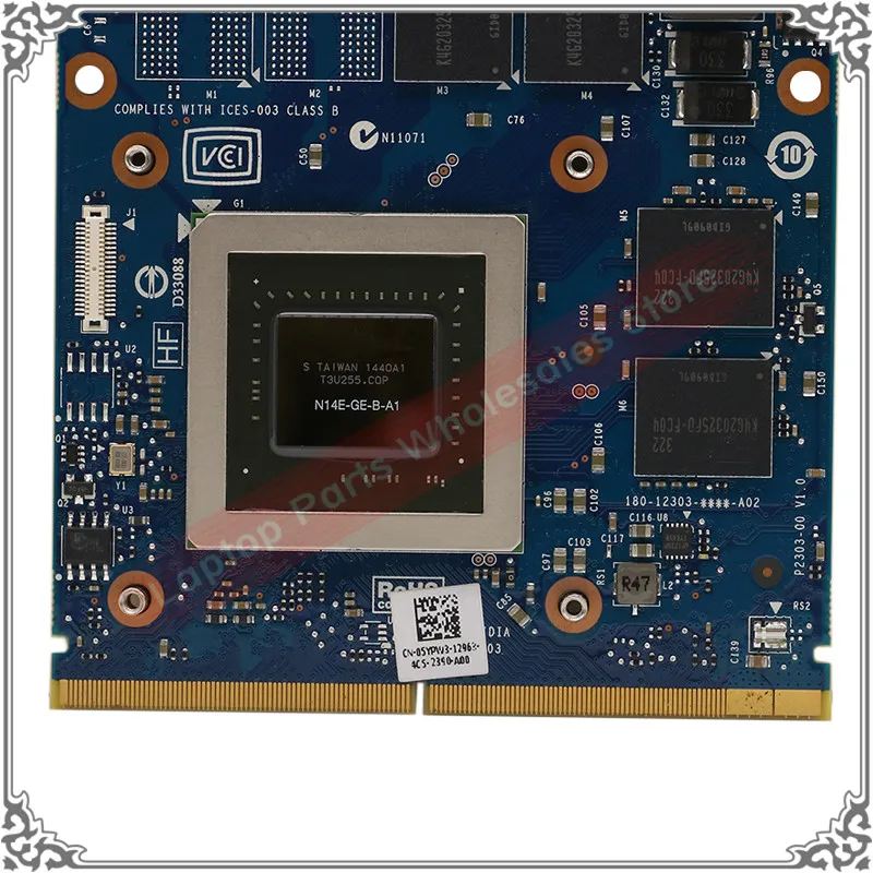 GTX765M GTX 765 M 2 Гб видеокарта для Dell Alienware M15X M17X M18X N14E-GE-B-A1 видеокарта для ноутбука 5YPW3 9R3F5