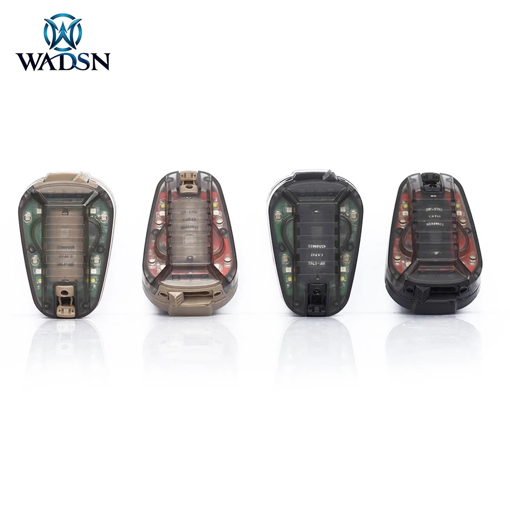 Harga WADSN Airsoft Senter Helm Olahraga Hel Star 6 GEN 3 Lampu Strobo IR Merah Hijau Sinyal Lampu Helm Pertahanan Militer Tahan Air