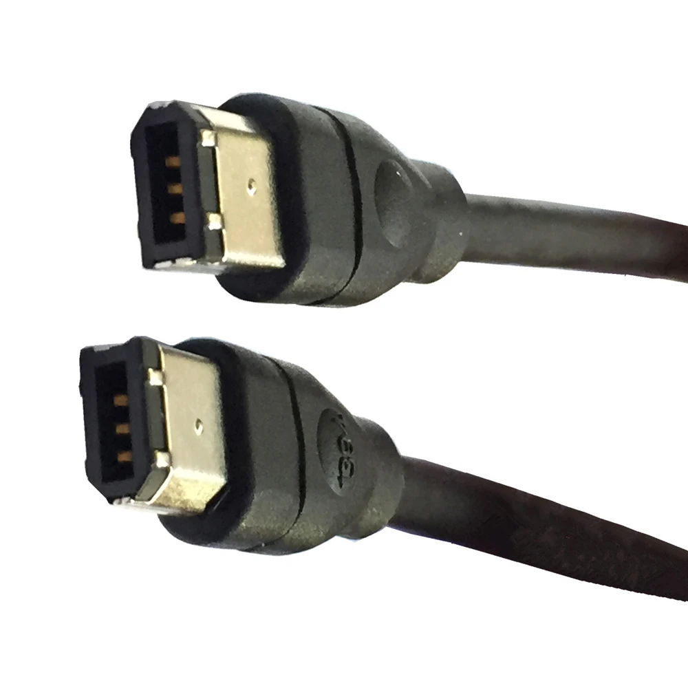 

Black IEEE 1394 Firewire 400 to Firewire 400 Cable, 6 Pin/6 Pin Male / Male 15FT