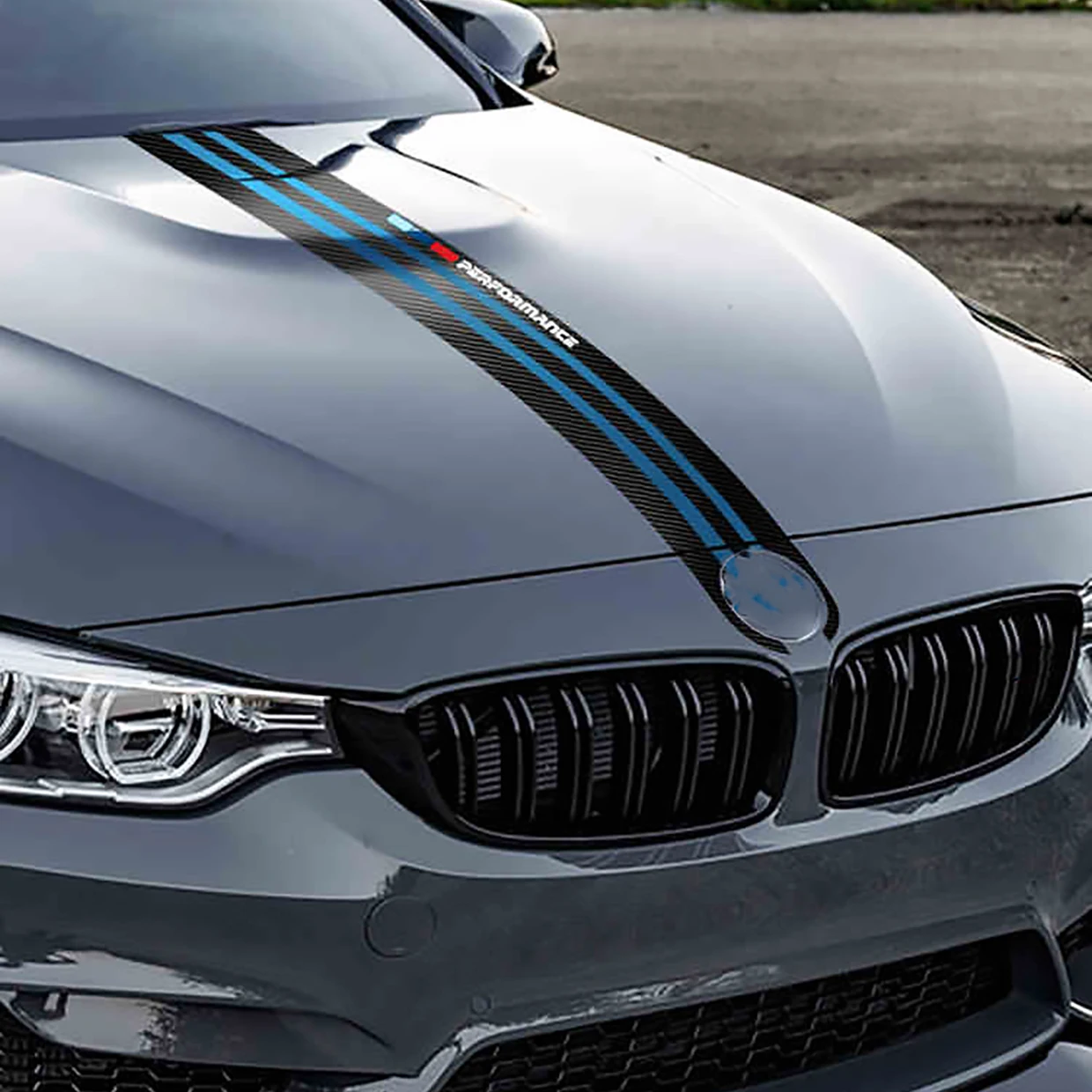 Стикеры для стайлинга автомобиля наклейки из углеродного волокна на капот BMW e90 e46