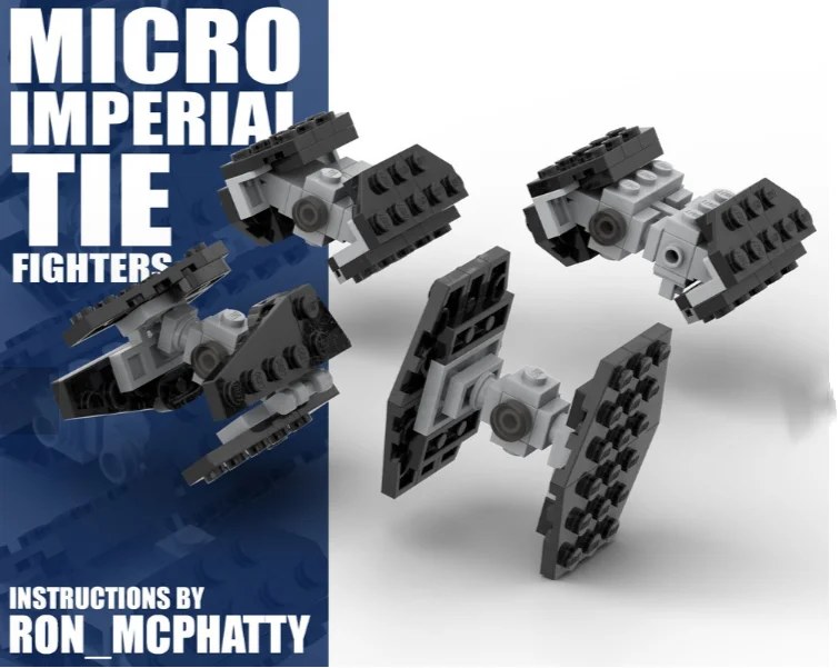 Межзвездный конструктор с мелкими частицами MOC planet Mini Empire TIE fighter DIY сборная