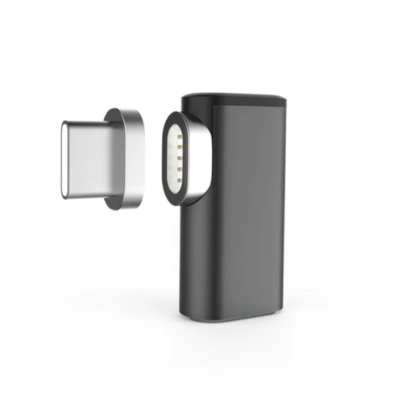 Powstro 4.3A Магнитный USB-C-USB-C type C адаптер для зарядки 90 градусов изгиб Анти-пыль разъем адаптера для Macbook Pro