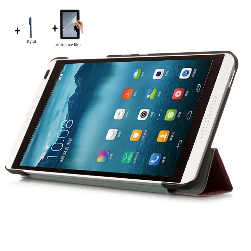 Ультратонкий кожаный чехол подставка для Huawei MediaPad M1 8 дюймов 301U 301L|Чехлы