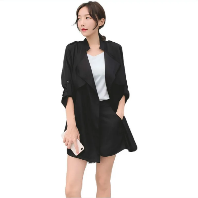 

Fashion Casual Suit Female 2020 New Summer Temperament Jacket Pants Two-piece Suit Foreign Chiffon Suit Shorts High Quality