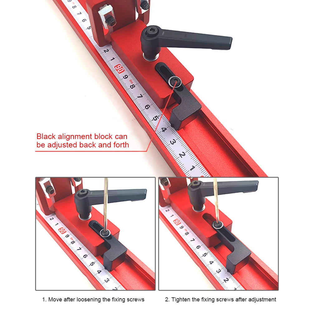 

Aluminium 30/45 Type Woodworking Track Stop T-Slot Miter Stop