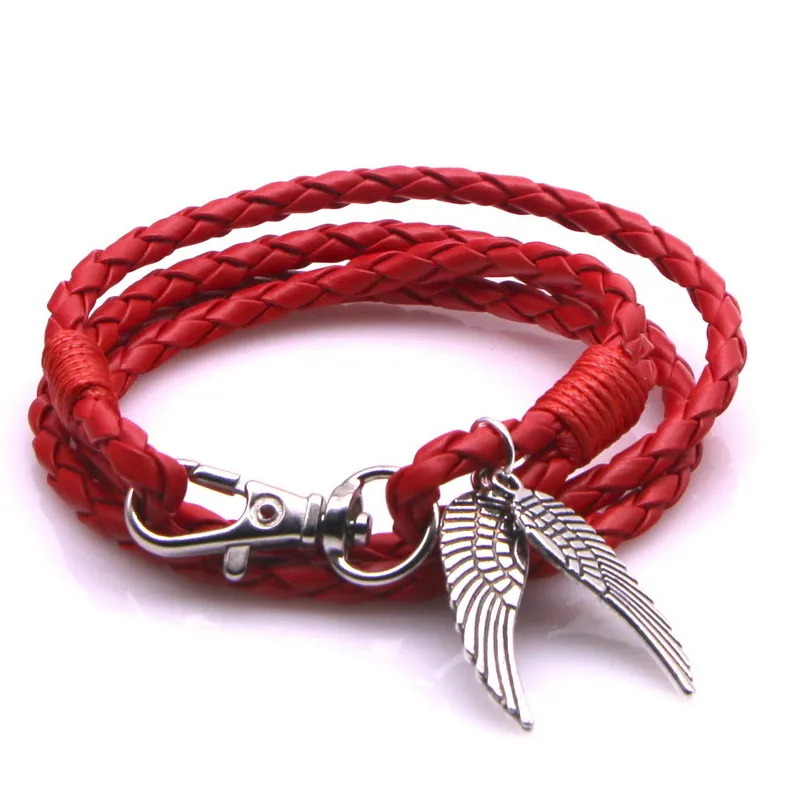 26 цветов лидер продаж модный Многослойный кожаный браслет! Очаровательные