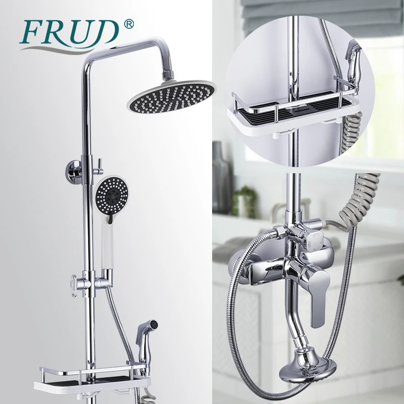 FRUD компактный смеситель для ванной комнаты душа вращается ванна носик насадка