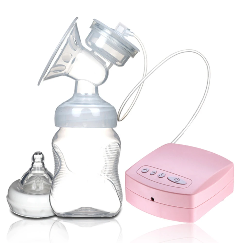 Pink 1 Двойной Электрический молокоотсос мощный всасывающий USB Электрический молокоотсос с детской бутылочкой для молока холодная грелка соска - Цвет: Pink 1