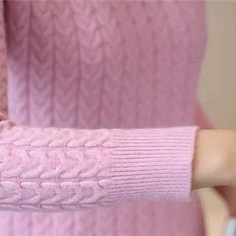 Толстая теплая Женская водолазка 2020 зимние женские свитера и пуловеры вязаный