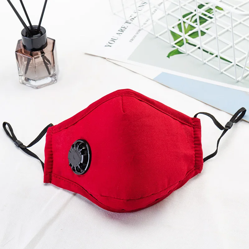 

1pc Dust Breathable Mask Pm2.5 Mouth Mask Cotton Respirator Activated Carbon Filter Insert Can Be Washed Reusable Face Mask