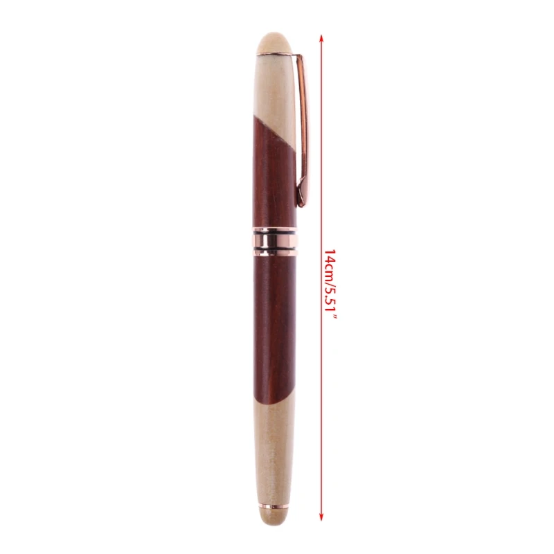 

High quality Luxury Wood Calligraphy Art Fountain Pen Medium Nib Office Writing Business Gift