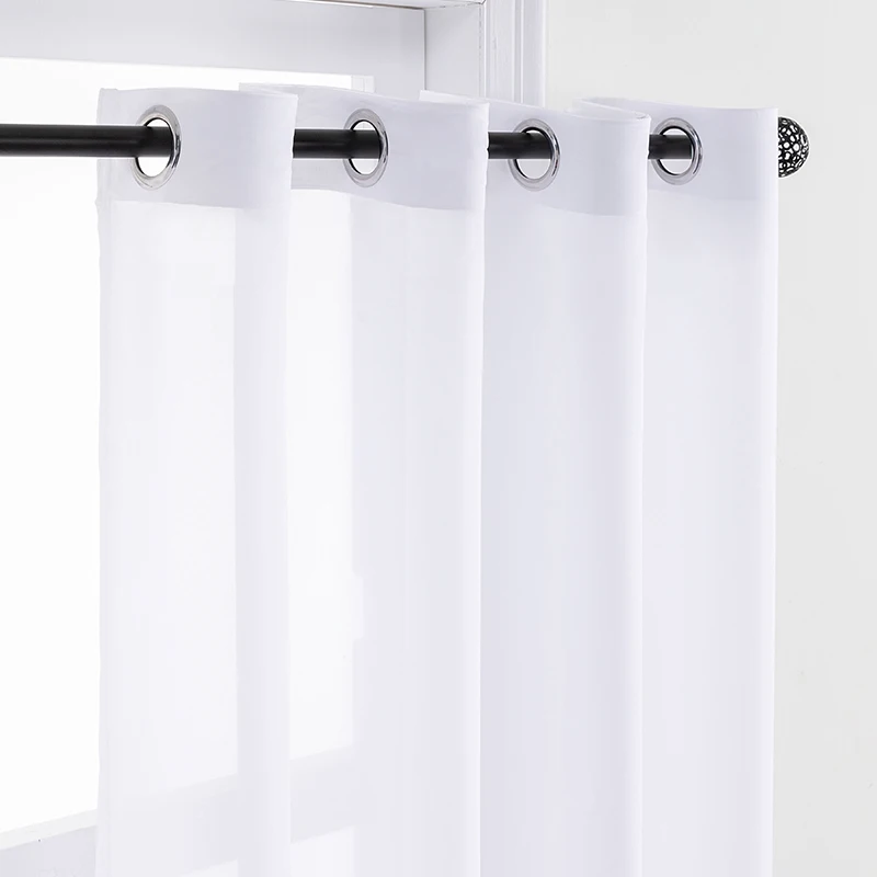 Шифоновые белые тюлевые занавески для гостиной спальни окна свадьбы Современные