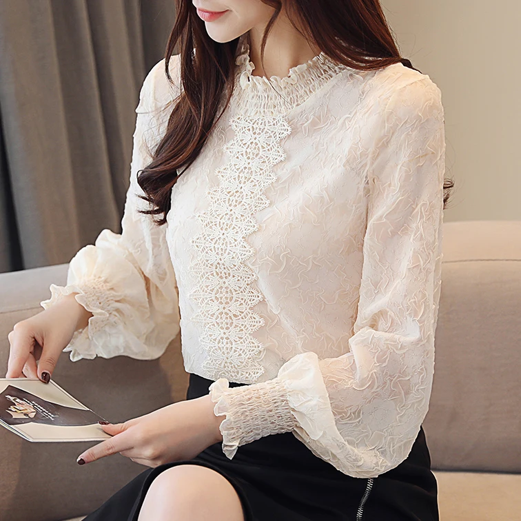женская блузка корейский стиль OL blusa Новые весенние 2019 коллекция для женщин милая
