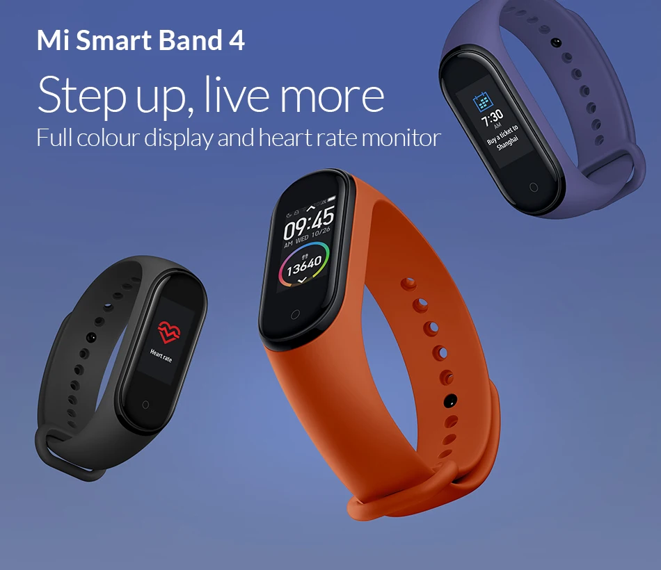 Xiaomi mi Band 4 Smart mi band 3 Цвета экран браслет пульсометр фитнес музыка Bluetooth 50 м водонепроницаемый бандаж 4