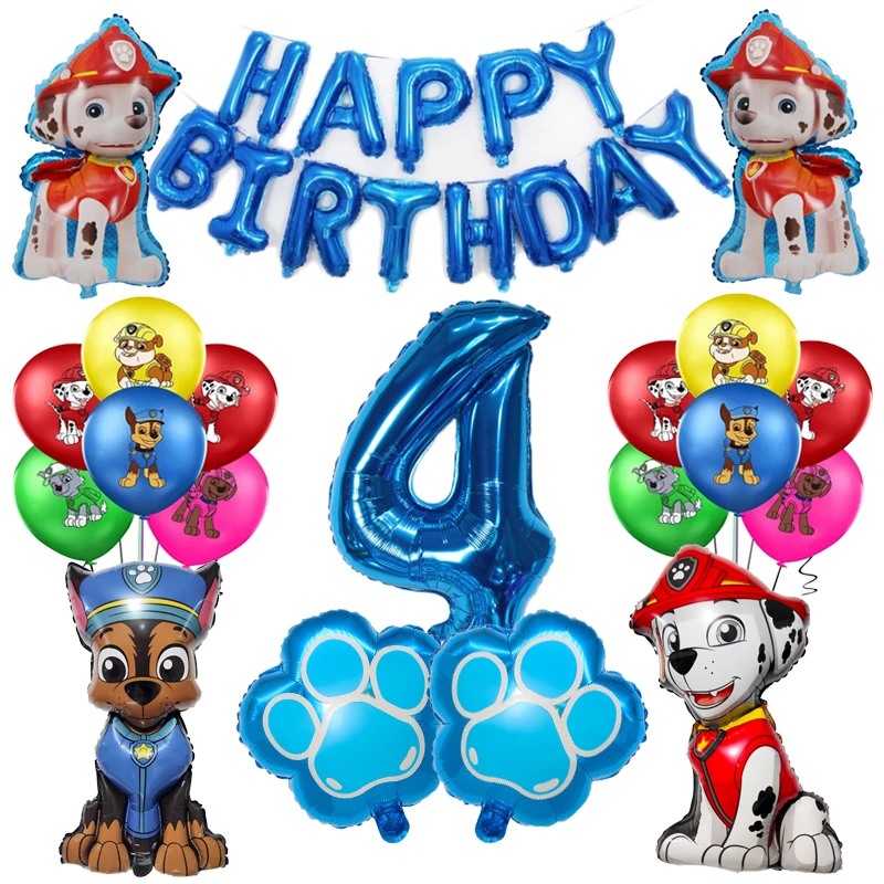 1 комплект Щенячий патруль игрушка воздушный шар погоня Маршалл мальчики девочки