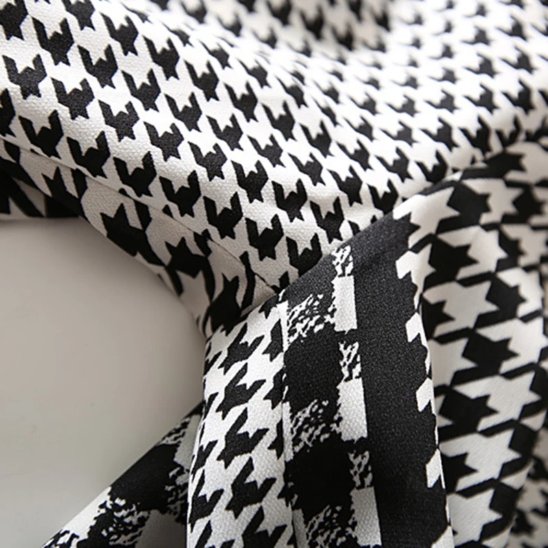 Модные комплекты для женщин шелковая футболка + клетчатые девять точек