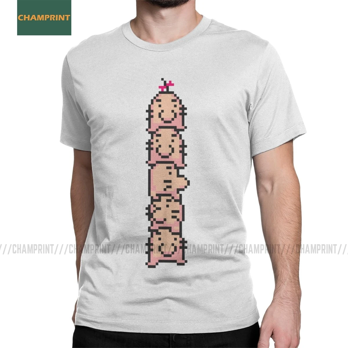 T-shirt da uomo alla terra della torre di saturno Mother RPG Ness Lucas Giygas videogioco Humor Tee Shirt t-shirt a maniche corte cotone stampato