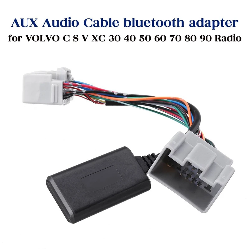 Полностью автомобильный модуль Bluetooth адаптер Aux аудио кабель для Volvo C S V XC 30 40 50 60 70