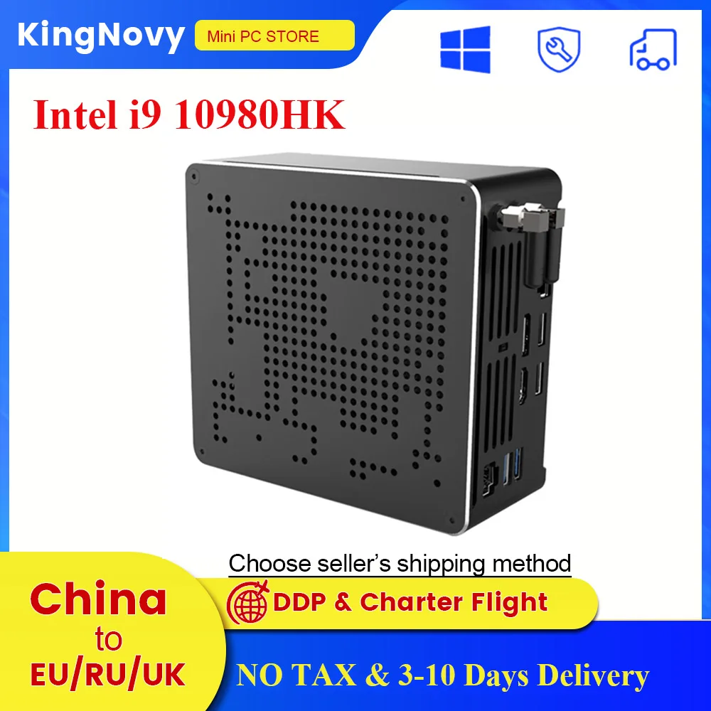 

10th Gen Nuc Intel i9 10980HK i7 10750H Mini PC 2 Lans Windows 11/10 2*DDR4 2*NVME Gaming PC Desktop Computer 4K DP HDMI2.0