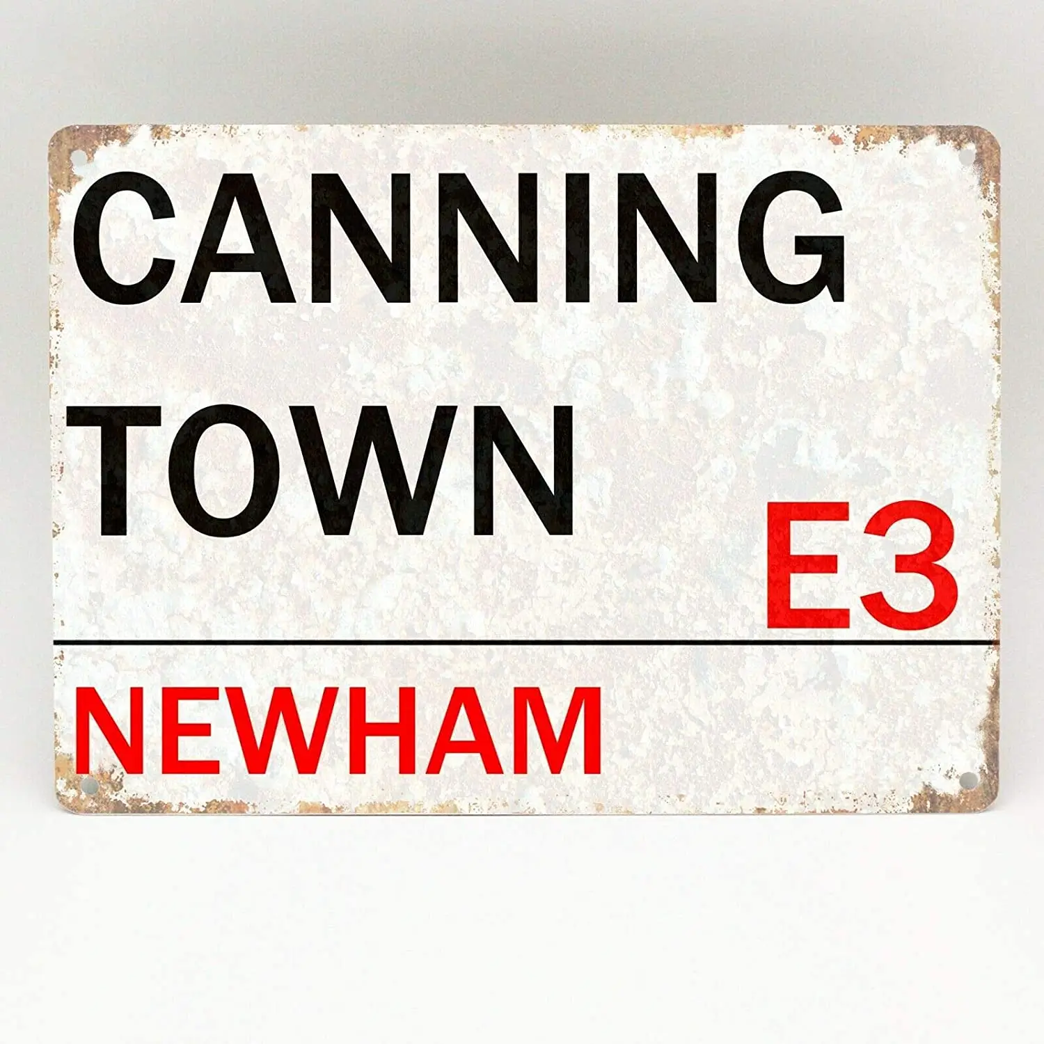 

Canning Town металлический знак лондонская уличная фотодверь металлическая пластина Алюминиевый металлический знак 8x12 дюймов