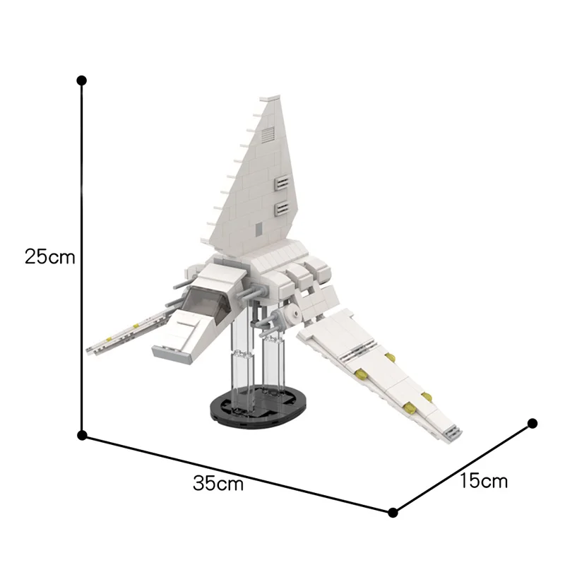 

New 332 PCS Toys Star Movie Series Space Mini Shuttle Vehicle Building Blocks Modular Block Model