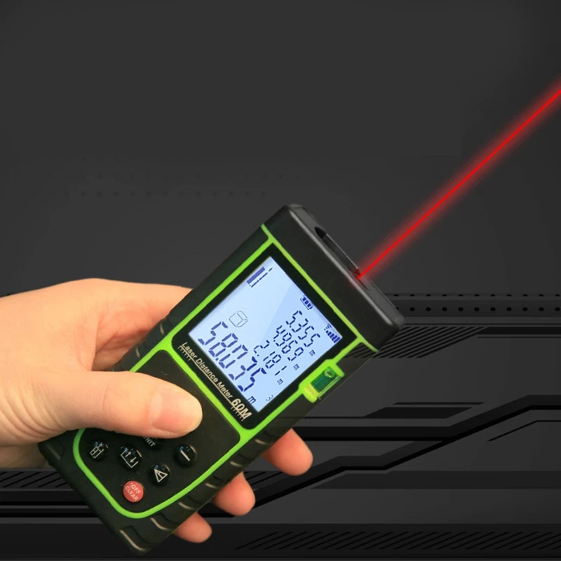40M Meter Range Finder Measure Handheld Digital Distance Area Volume With Bubble Level Tool | Инструменты