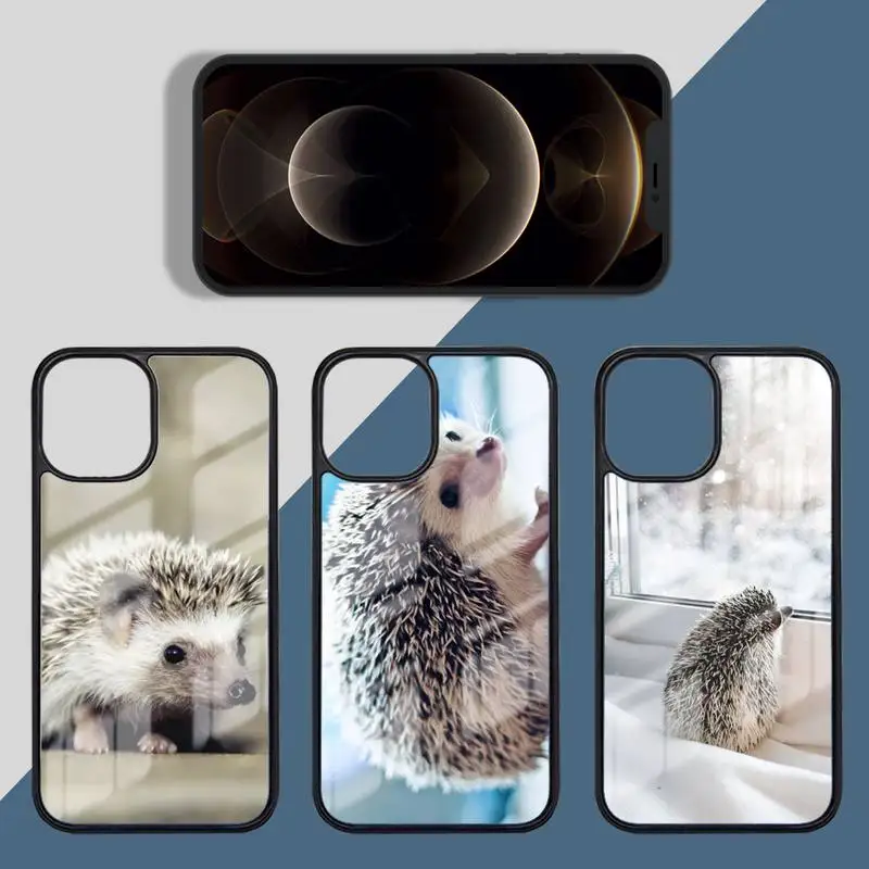 Милый чехол для телефона с ежиком силиконовый из ТПУ и поликарбоната iPhone11 12 mini Pro