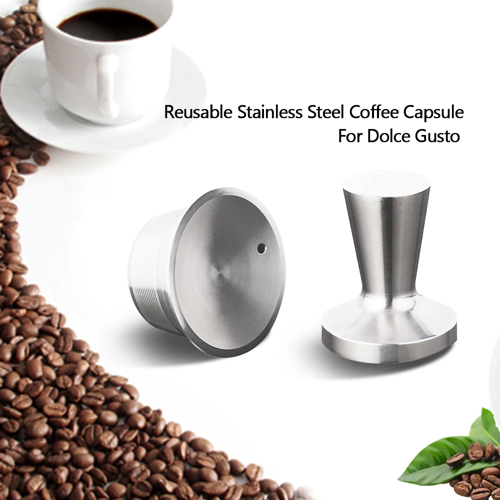 Многоразовая Крышка для кофе Dolce Gusto металлическая крышка sule Nescafe подзаряжаемая