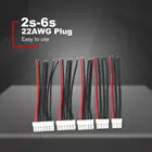 Лидер продаж, 5 шт.лот, штекер 100 мм 22AWG, балансирующее зарядное устройство для литий-полимерных аккумуляторов 2s, 3s, 4s, 5s, 6s, 22AWG, кабель для IMAX B3, B6