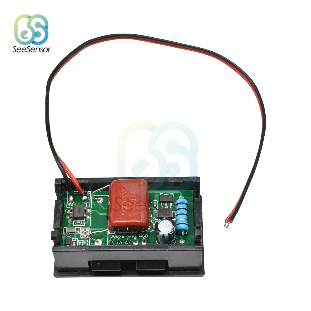 Цифровой мини-вольтметр AC 70-500 В панельный измеритель напряжения тестер 0 56 дюйма