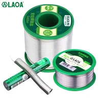 laoa active lead free solder wire 0 8mm for electric soldering iron welding belt rosin core tin 99 3 contained high purity tin
